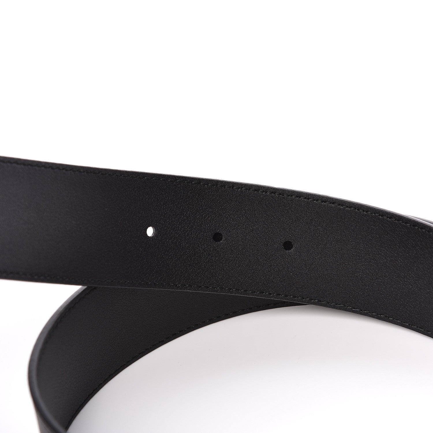 Gucci Calfskin Crystal Double G 40mm Belt 80 32 Black 5 of 6