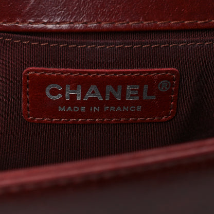 Chanel Goatskin Quilted Medium Boy Handle Flap Burgundy 5 of 7