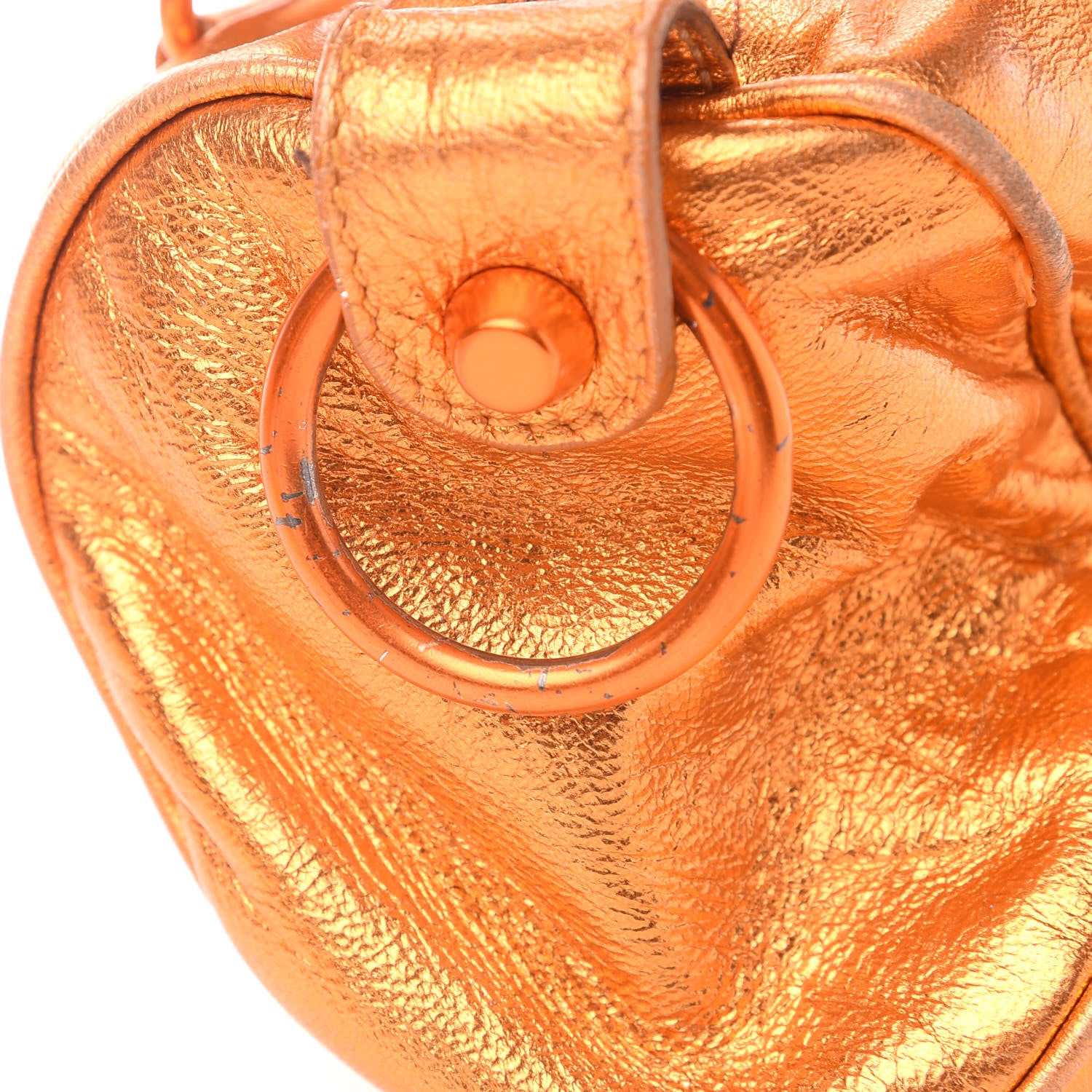 Balenciaga Metallic Agneau Classic Hardware Mini Twiggy Orange 11 of 12
