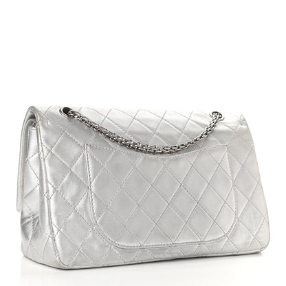 Chanel Metallic Aged Calfskin Quilted 2.55 Reissue 227 Flap Silver 3 of 13