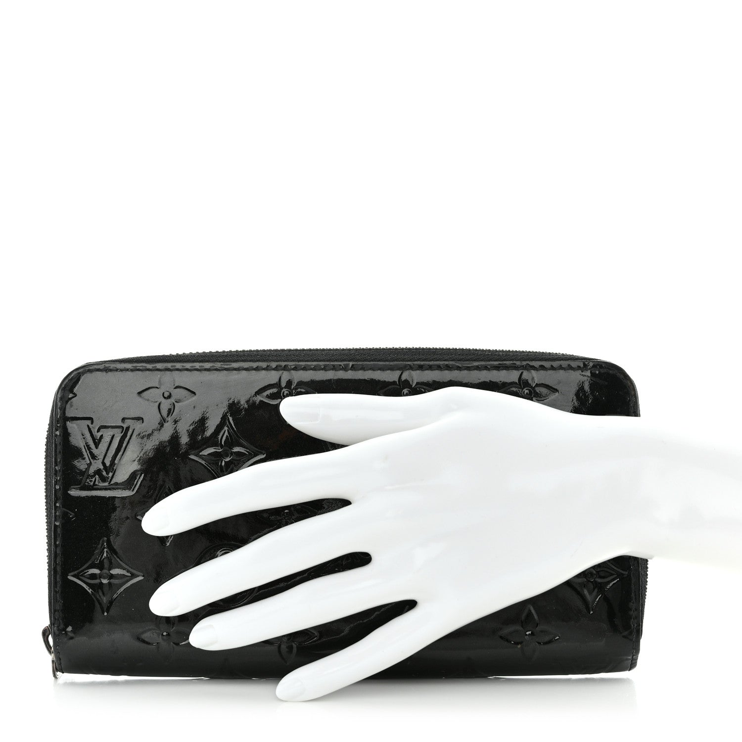 Louis Vuitton Vernis Zippy Wallet Noir Magnetique 2 of 12