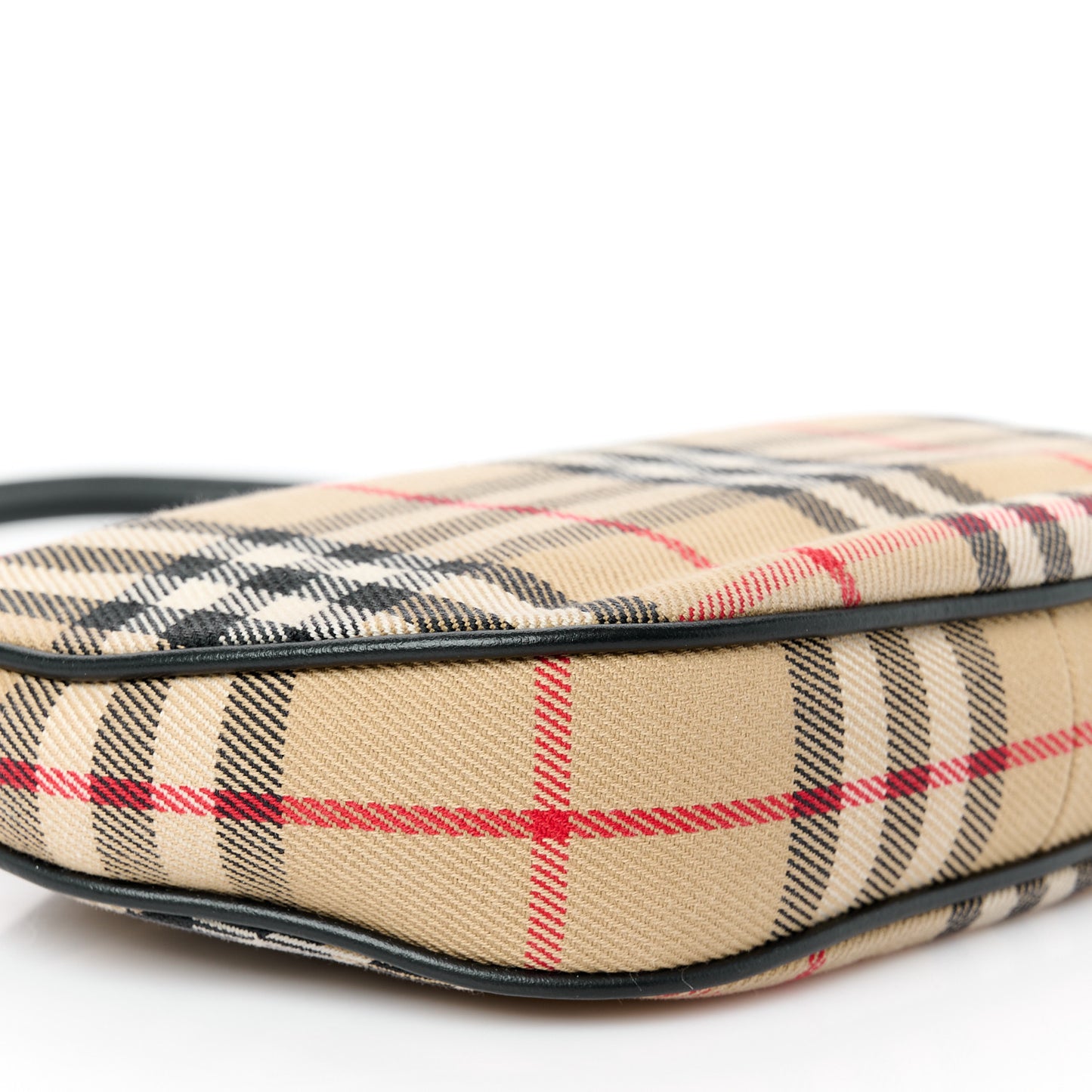 Vintage Check Calfskin Olympia Slim Pouch Archive Beige