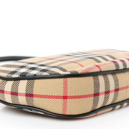 Burberry Vintage Check Calfskin Olympia Slim Pouch Archive Beige 9 of 10