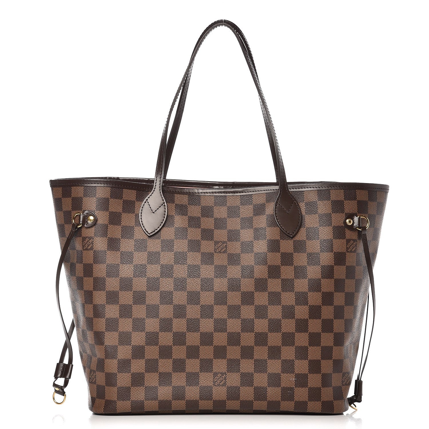 Louis Vuitton Damier Ebene Neo Neverfull MM Rose Ballerine 1 of 9