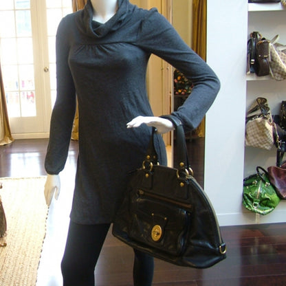 FASHIONPHILE COACHVachettaLegacyPocketShoulderBagBlack 2 of 10