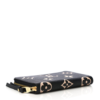 Louis Vuitton Empreinte Monogram Giant Zippy Wallet Black Beige 4 of 9