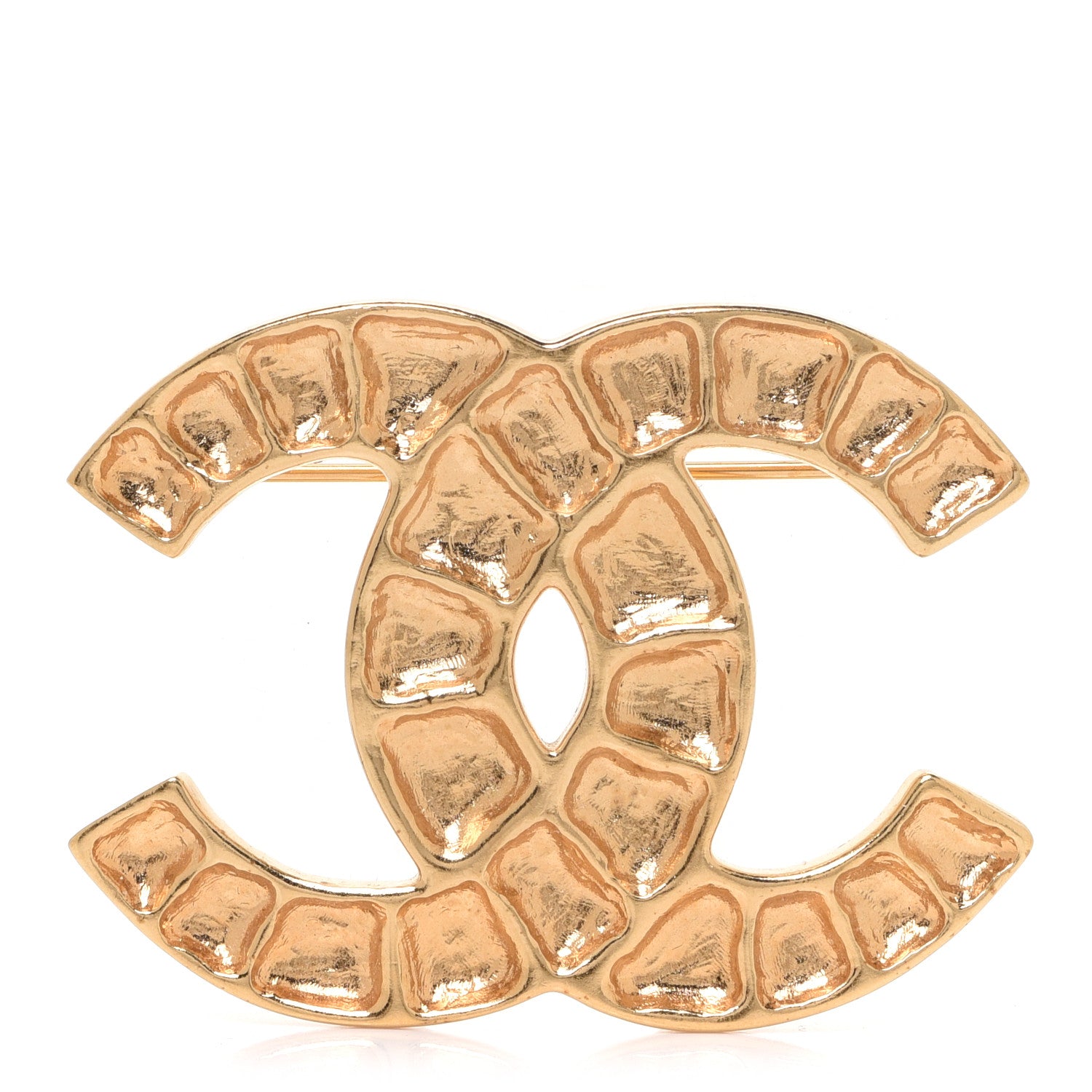 Chanel Metal CC Brooch Gold 1 of 4