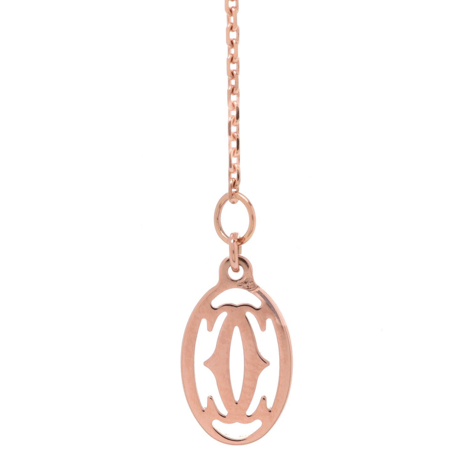 Cartier 18K Pink Gold Diamond Symbols Cross Pendant Necklace 7 of 7