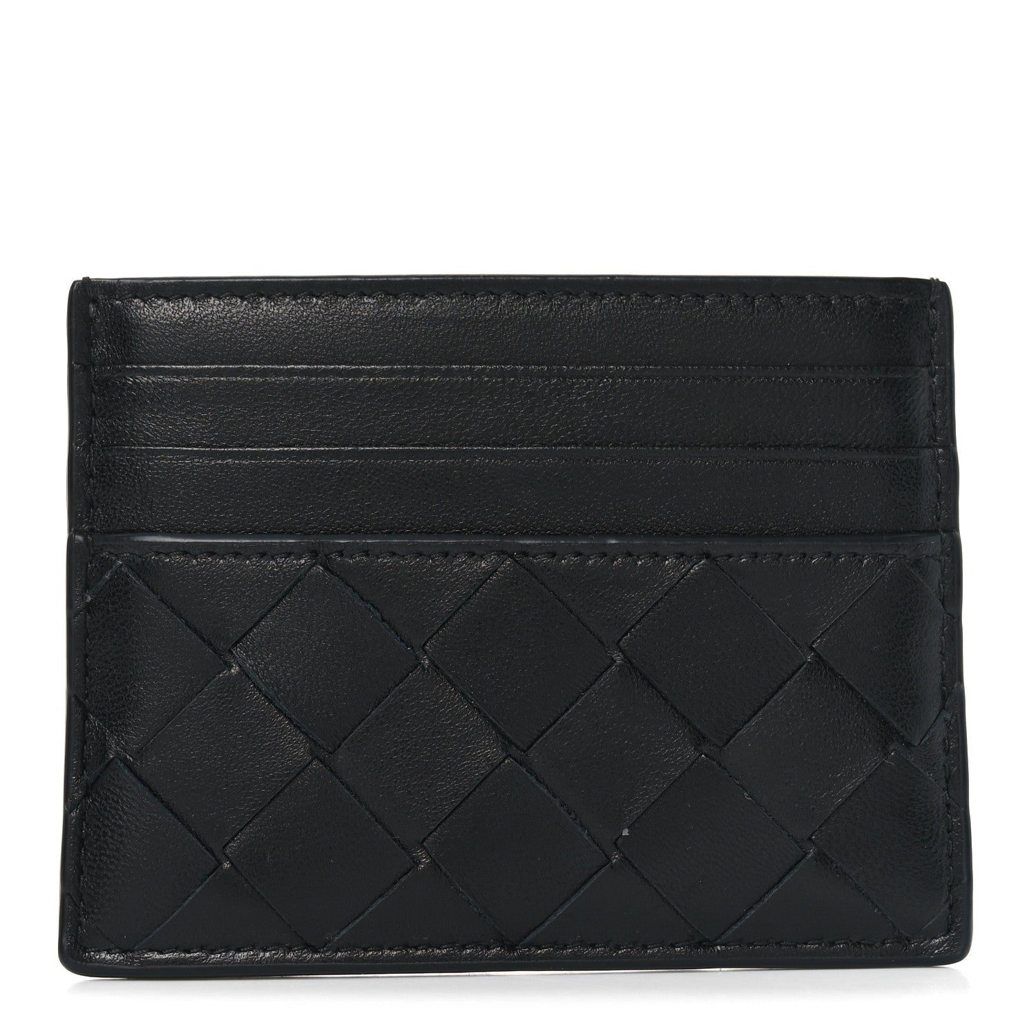 Bottega Veneta Nappa Intrecciato Card Case Black 1 of 8
