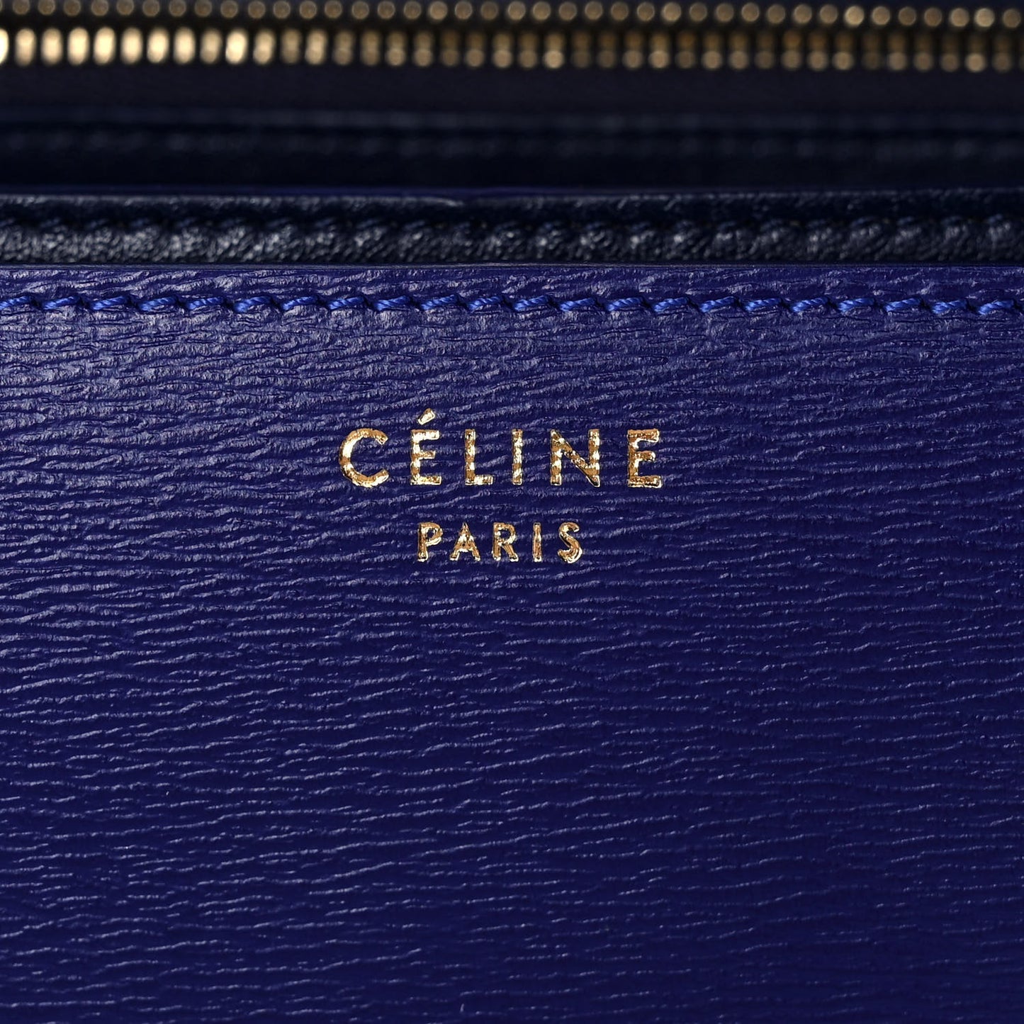 Liege Calfskin Medium Classic Box Flap Bag Indigo