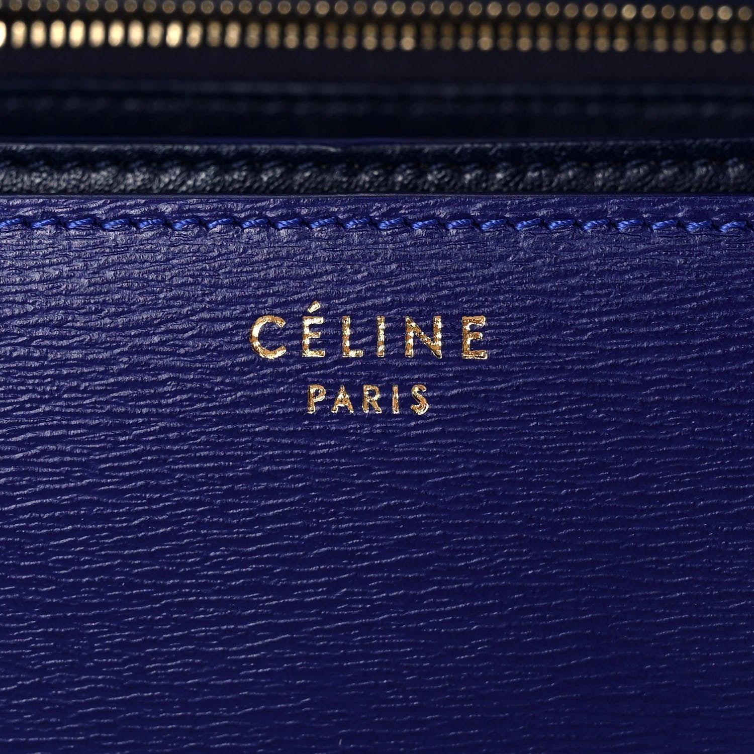 Celine Liege Calfskin Medium Classic Box Flap Bag Indigo 7 of 14