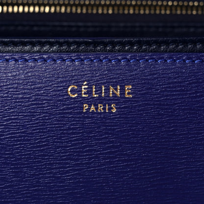 Celine Liege Calfskin Medium Classic Box Flap Bag Indigo 7 of 14