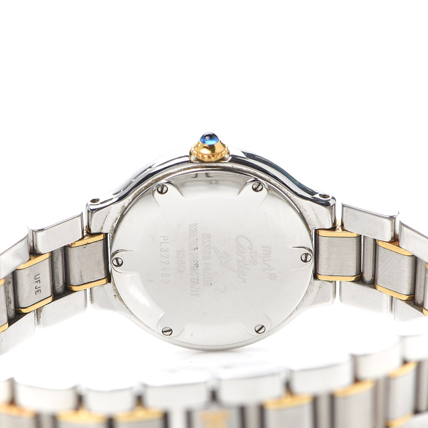 Stainless Steel 18K Yellow Gold 28mm Must De 21 Quartz Watch