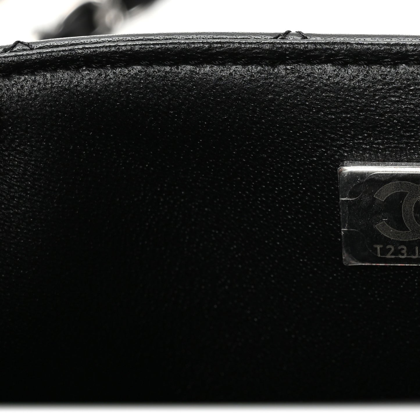 Lambskin Quilted Mini Rectangular Flap Black