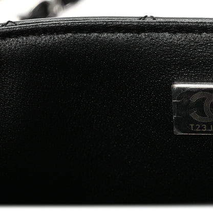 Chanel Lambskin Quilted Mini Rectangular Flap Black 7 of 11