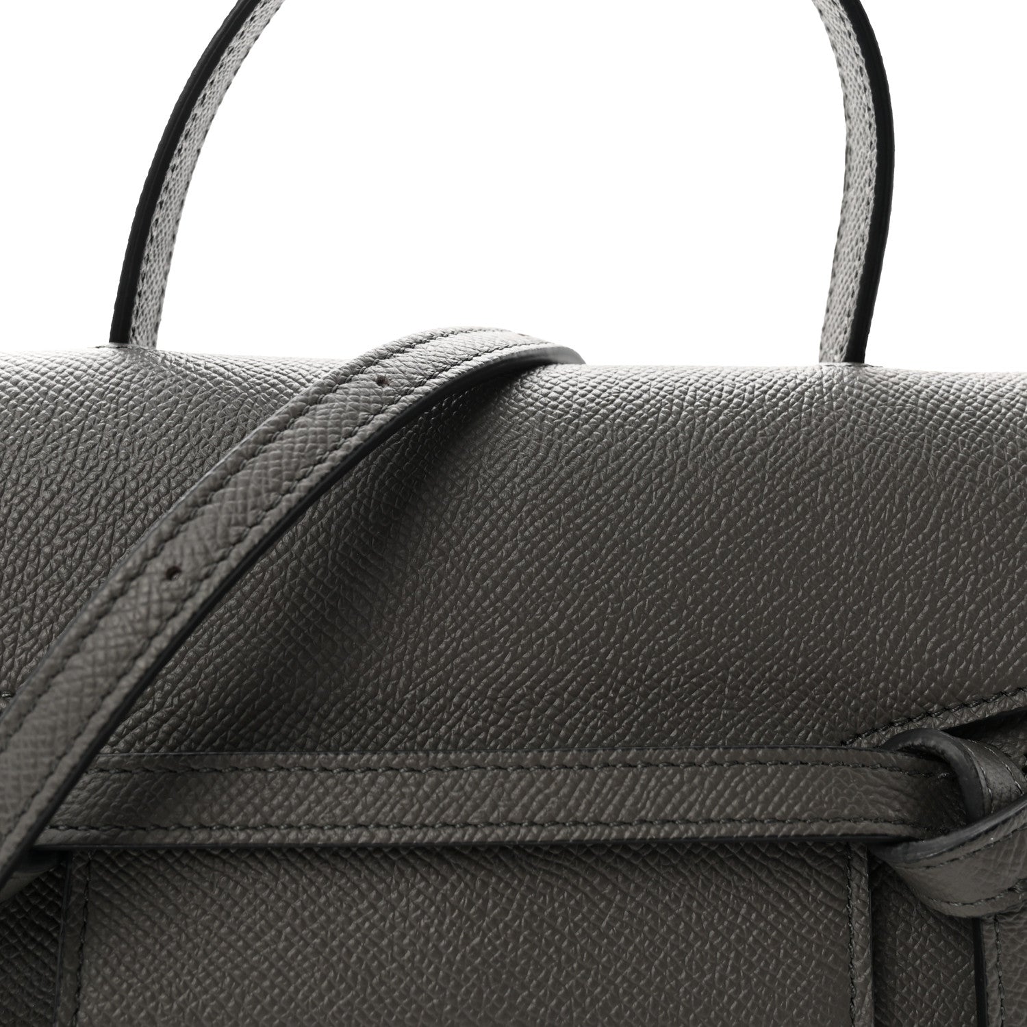 Celine Grained Calfskin Nano Belt Bag Grey 8 of 10