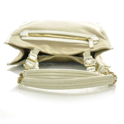 Prada Canvas Jacquard Chain Shoulder Bag 6 of 11