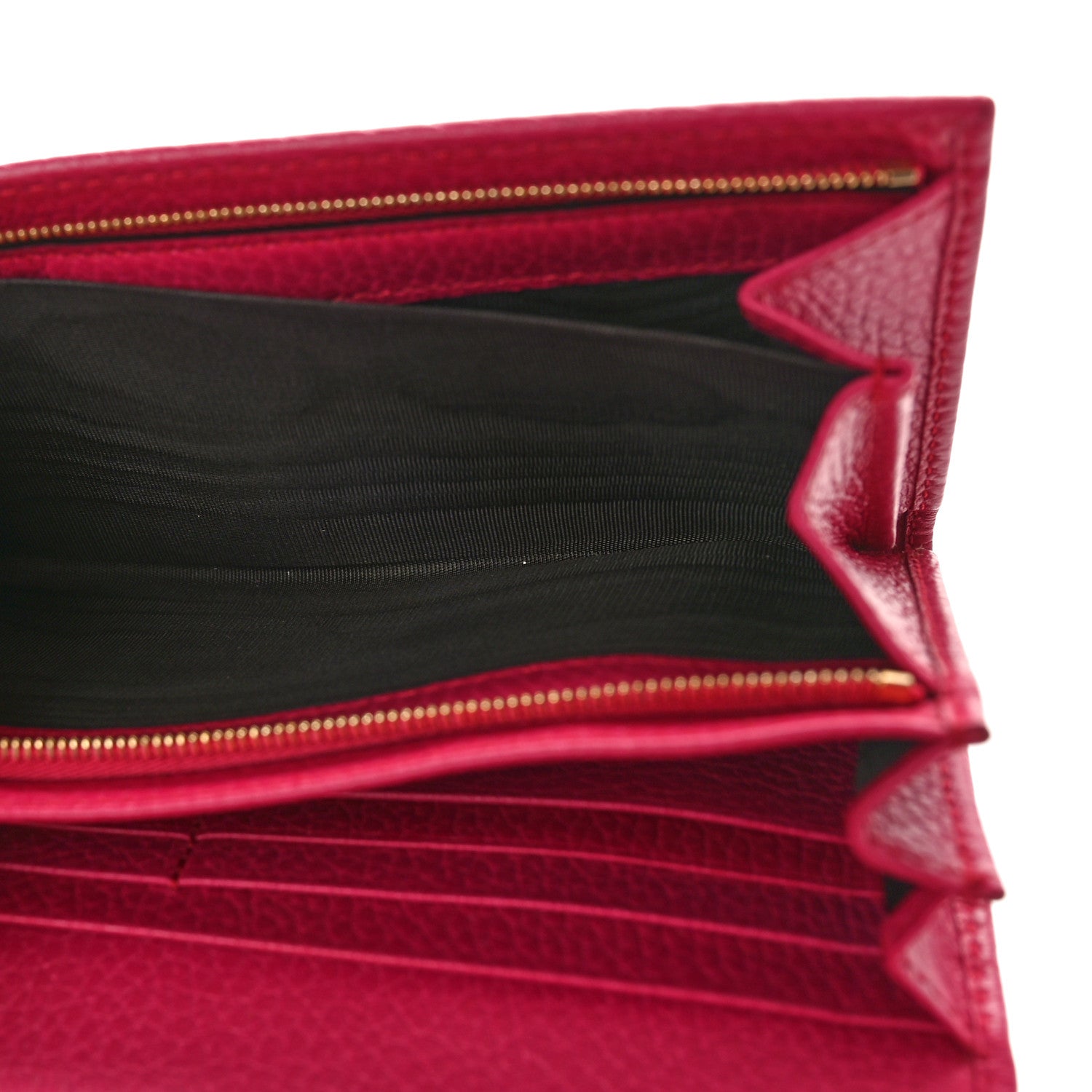 Gucci Pebbled Calfskin Continental Wallet Pink 5 of 10