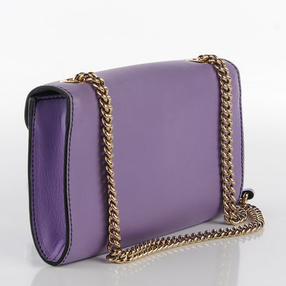 Gucci Smooth Calfskin Small Emily Chain Shoulder Bag Lavender 3 of 8
