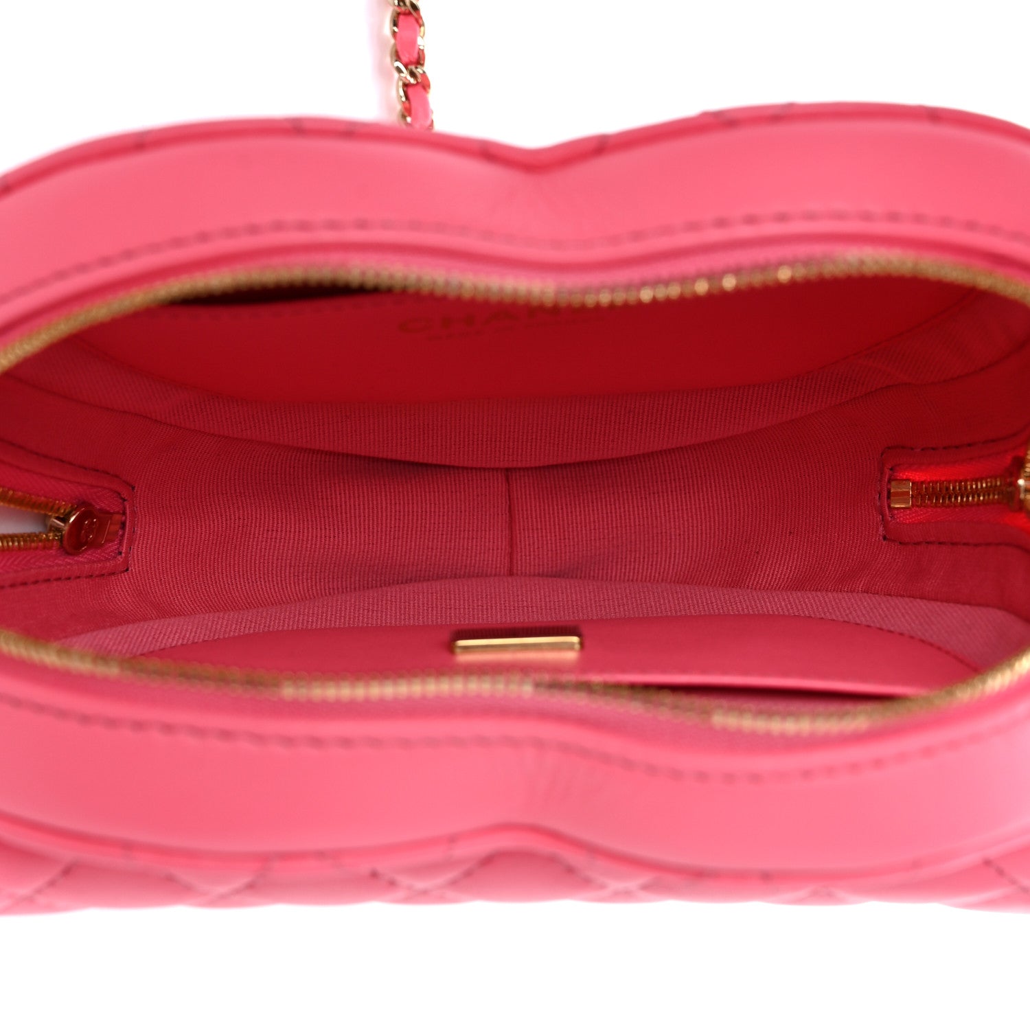 Chanel Lambskin Quilted CC In Love Heart Bag Pink 6 of 11