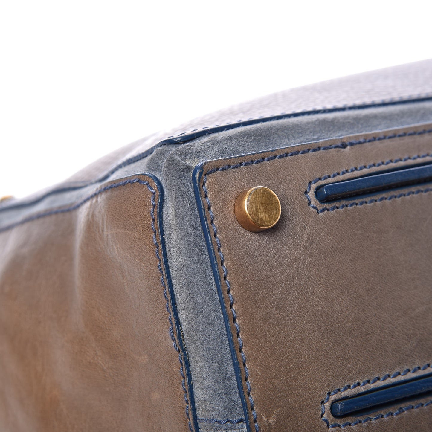 Calfskin Canvas Medium Muse Two Grey