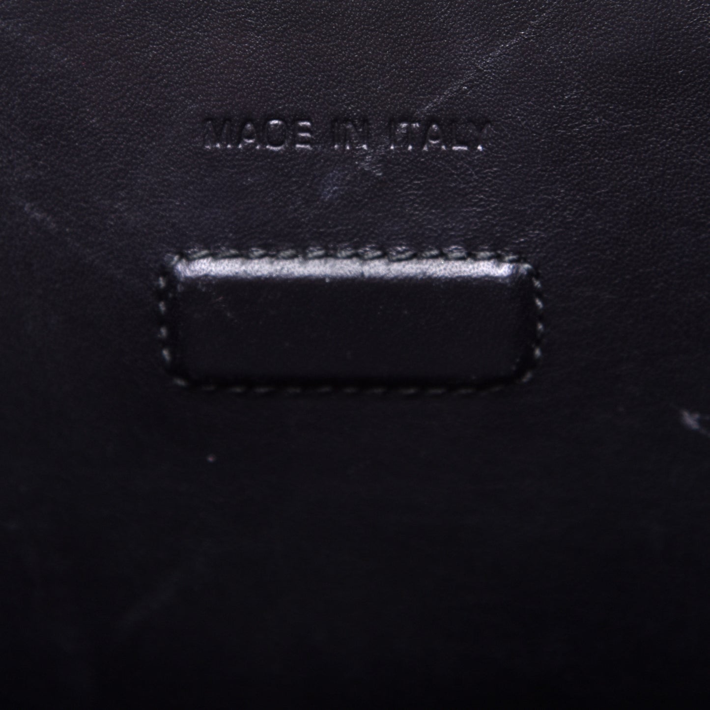 Grained Calfskin Large Diorever Flap Black
