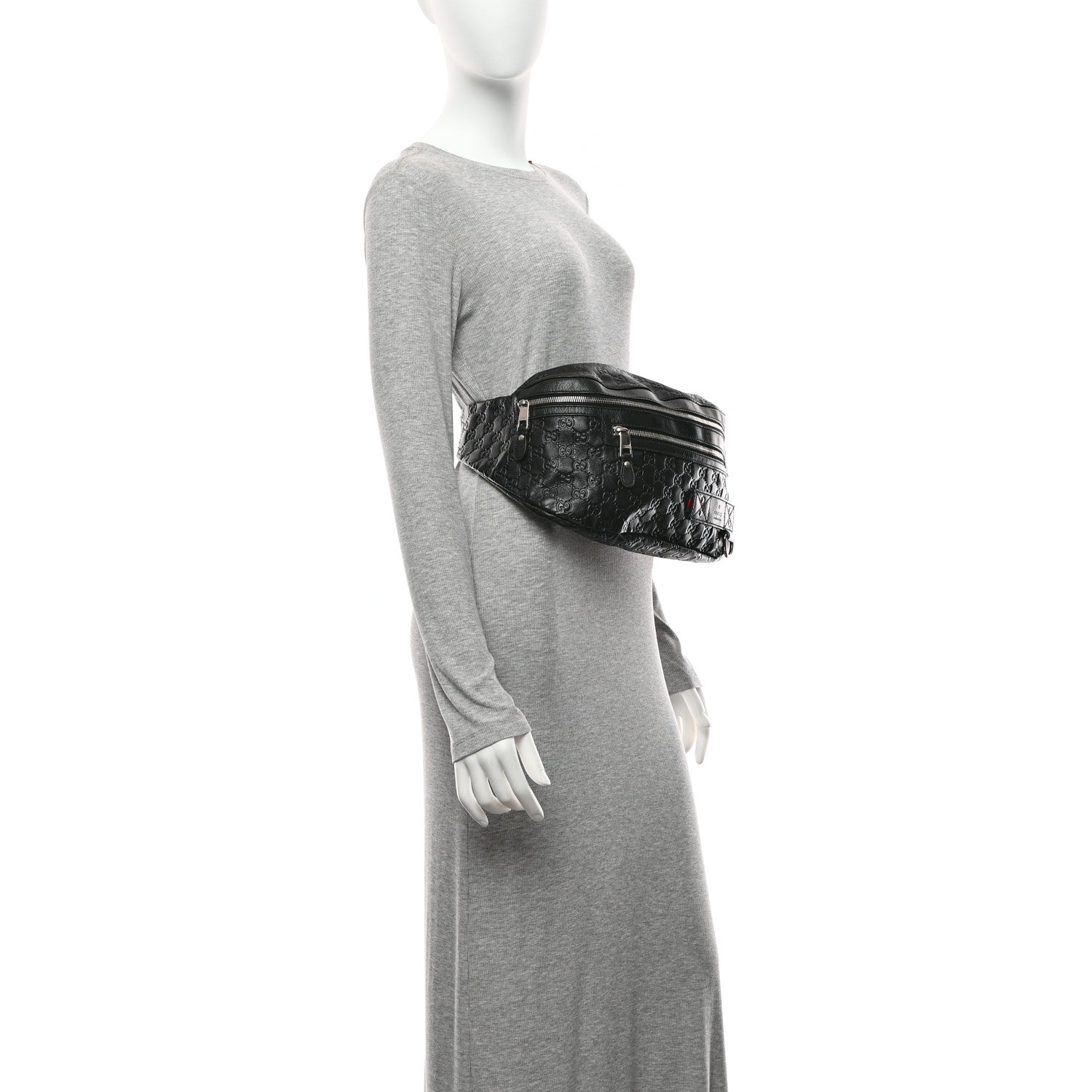 Gucci Guccissima Web Belt Bag Black 2 of 12