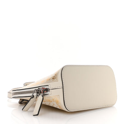 Gucci X SEGA Calfskin GUCCY Stars Mini Dome Shoulder Bag Mystic White Gold 4 of 10