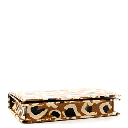 Gucci Patent Leopard Print Betty Chain Wallet Tobacco Black 4 of 14