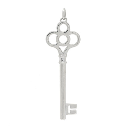 Tiffany Sterling Silver Large Crown Key Pendant 1 of 4