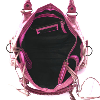Balenciaga Agneau Classic Hardware City Metallic Pink 5 of 11