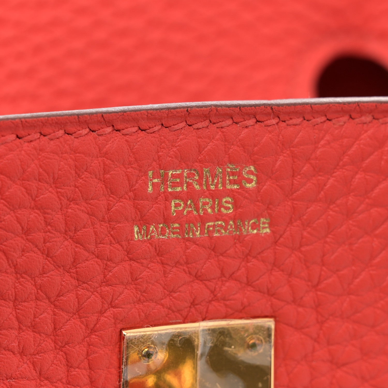 Hermes Togo Birkin 25 Capucine 6 of 11