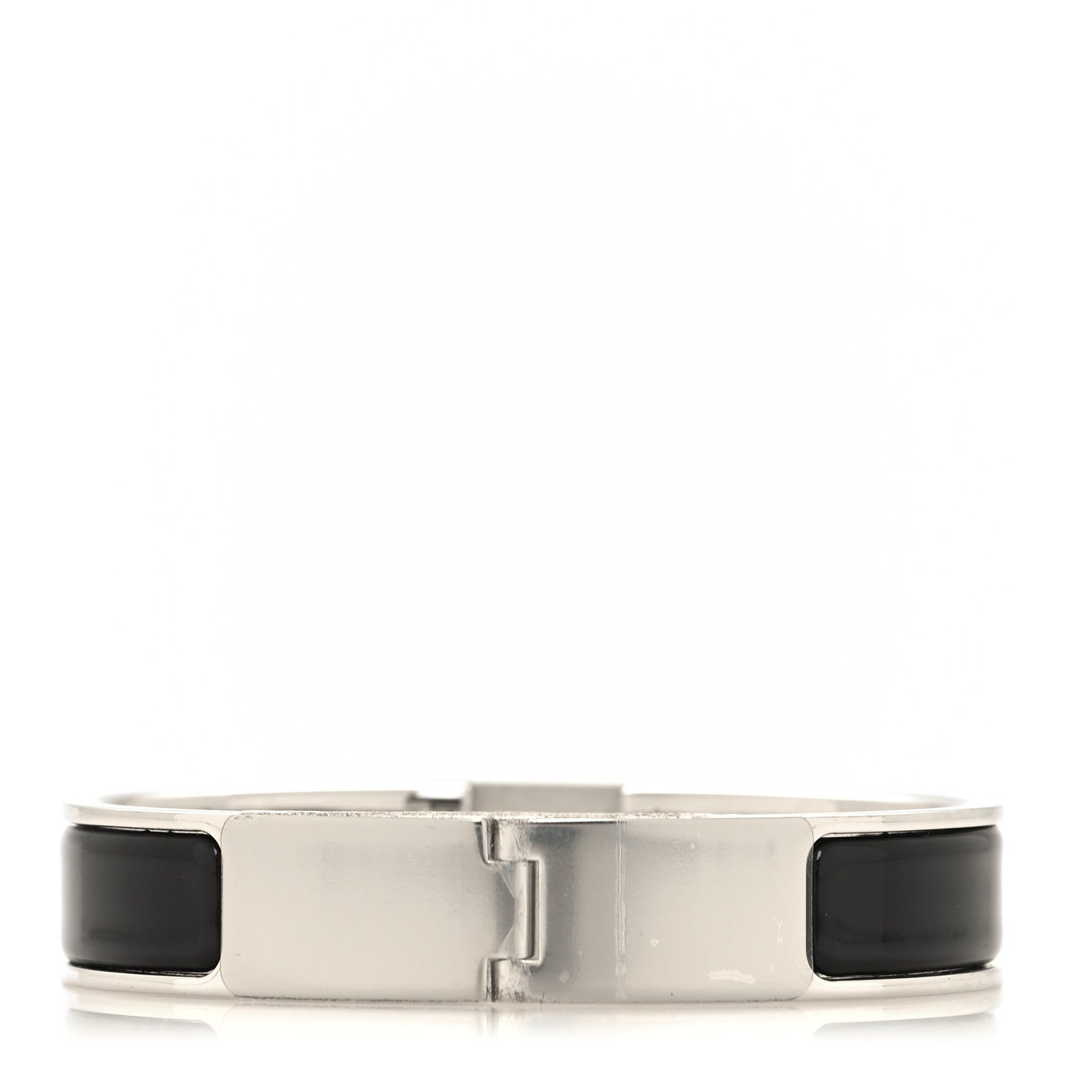 Hermes Enamel Narrow Clic Cadenas Bracelet PM Black 3 of 5