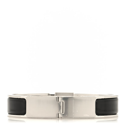 Hermes Enamel Narrow Clic Cadenas Bracelet PM Black 3 of 5