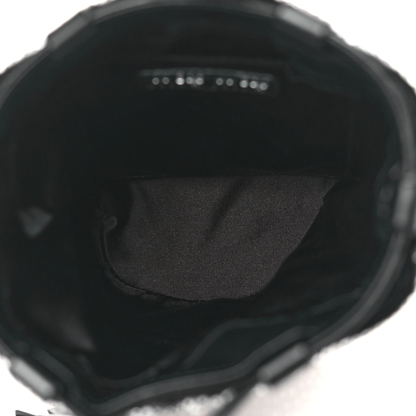Raso Crystal Starlight Bucket Bag Black