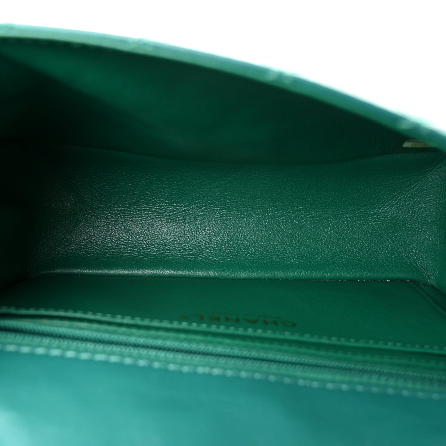 Aged Calfskin Quilted 2.55 Reissue Mini Flap Green