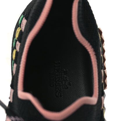 Hermes Knit Womens Flex Bolduc Sneakers 39 Multicolor Black 7 of 7