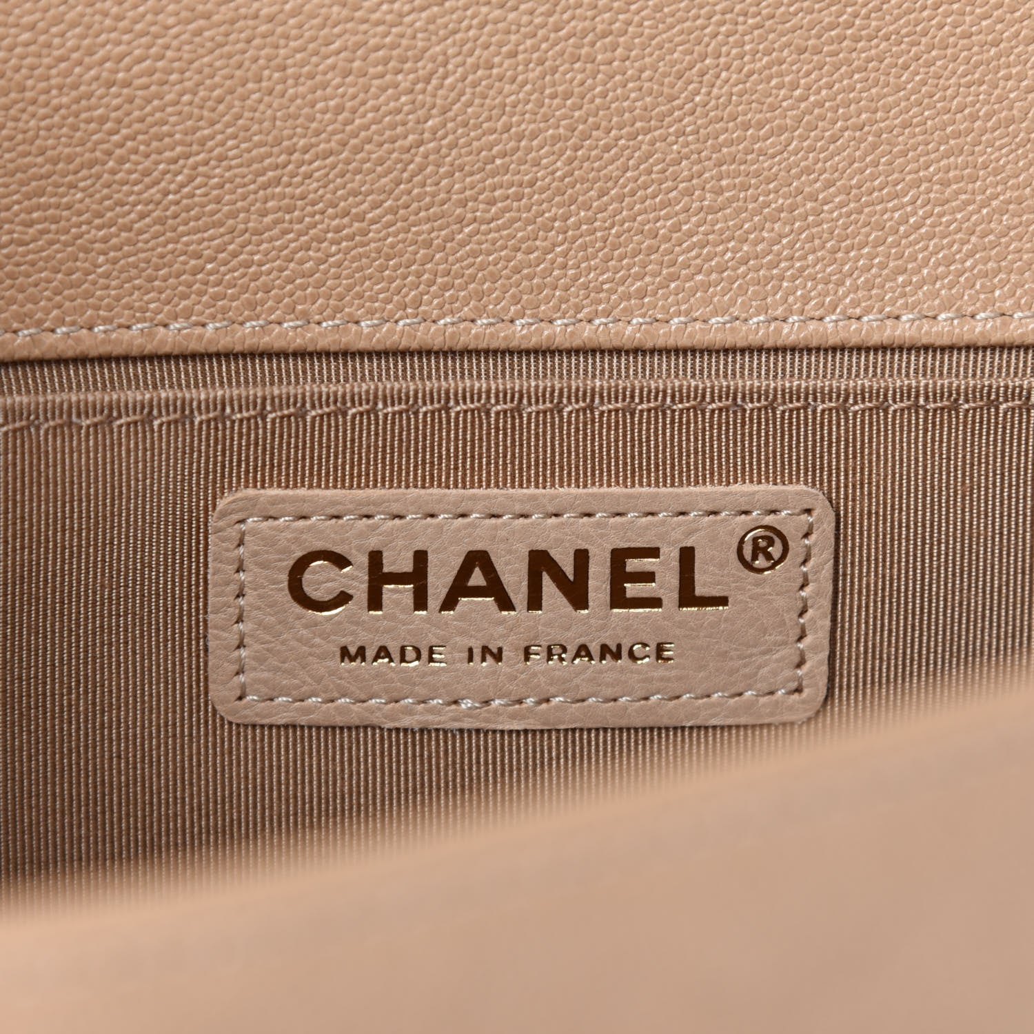 Chanel Caviar Quilted Medium Boy Flap Beige 8 of 10
