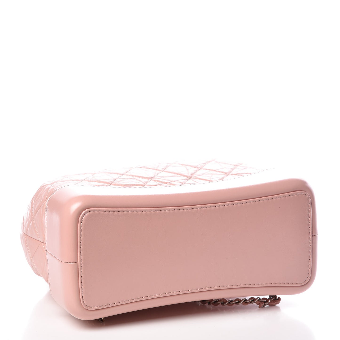 Aged Calfskin Quilted Gabrielle Backpack Light Pink