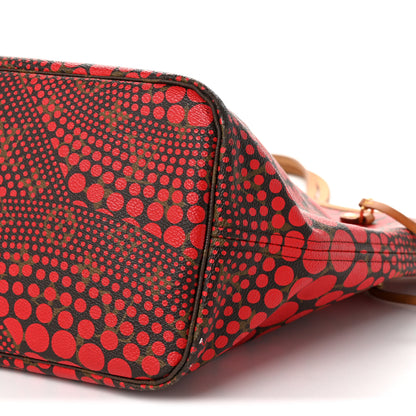 Louis Vuitton Monogram Kusama Waves Neverfull MM Red 10 of 10