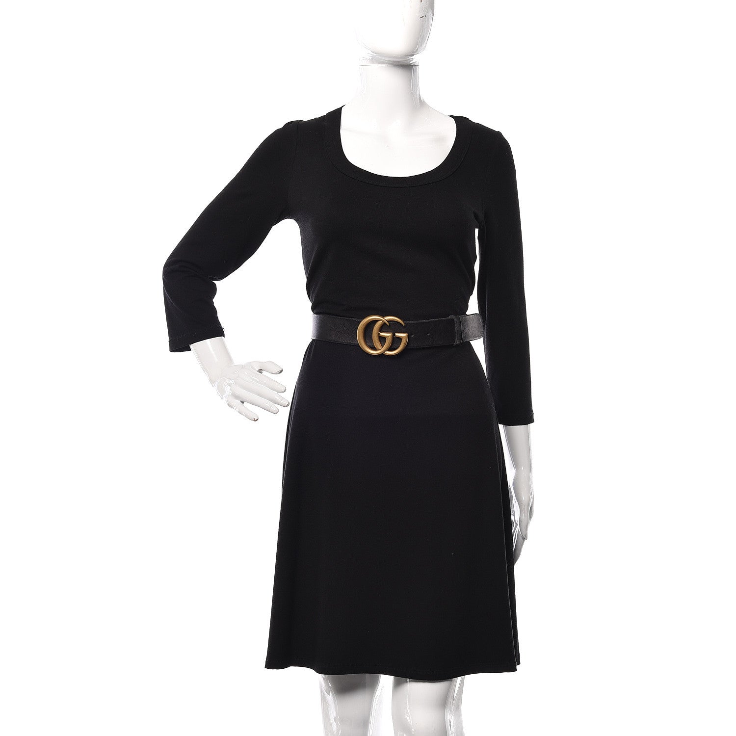 Gucci Faded Calfskin Double G 40mm Belt 90 36 Black 2 of 6