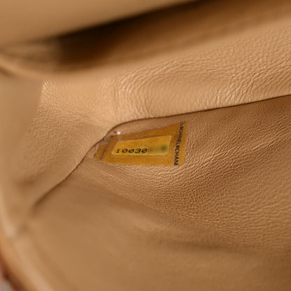 Chanel Tweed Quilted Medium Double Flap Brown Gold 16 of 16