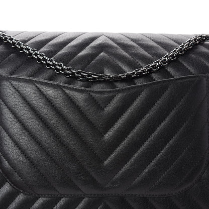 Chanel Sheepskin Chevron Quilted 2.55 Reissue 227 Flap So Black 10 of 20