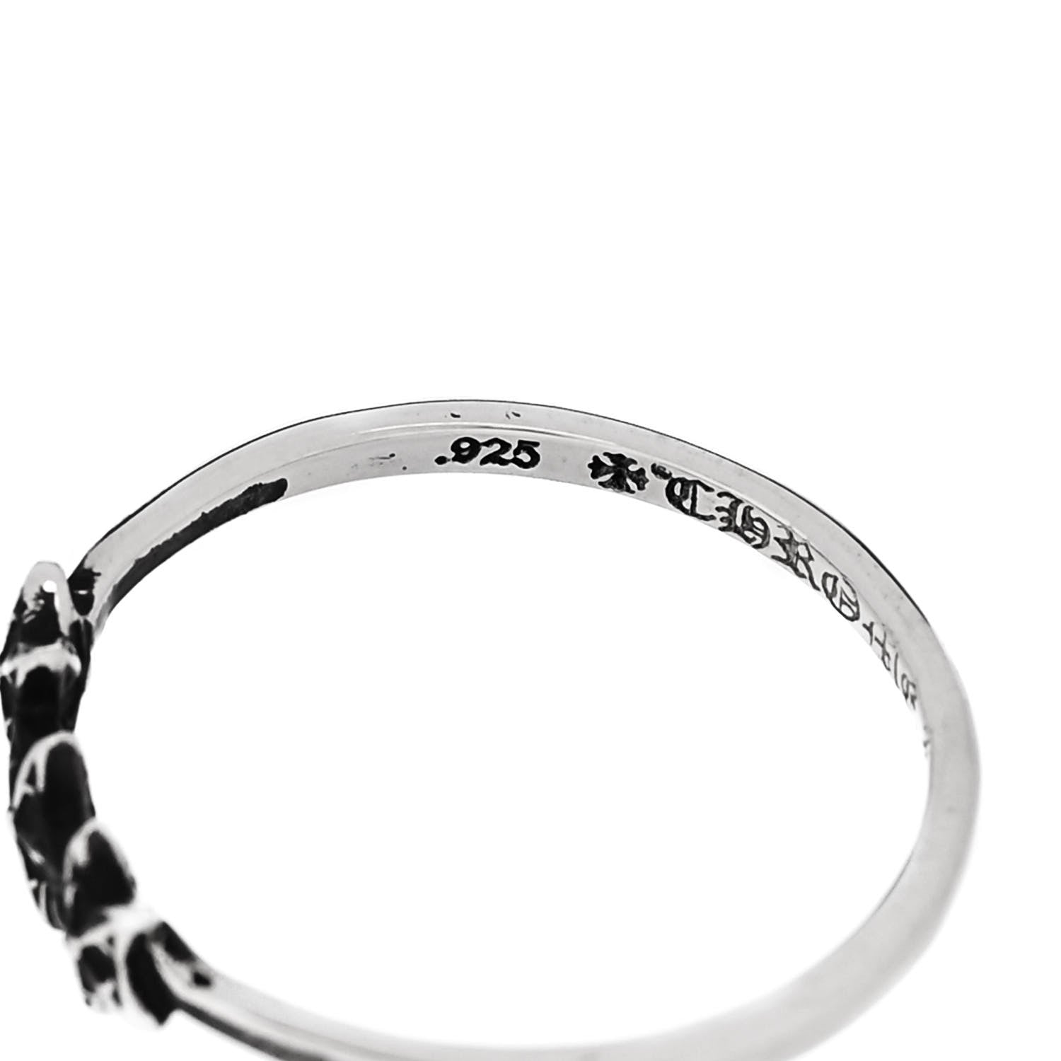 Chrome Hearts Sterling Silver 3 Star Bubblegum Ring 51 5.75 4 of 7