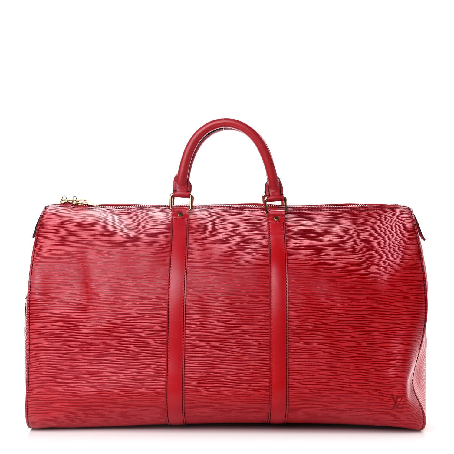 Louis Vuitton Epi Keepall 50 Castillan Red 1 of 20