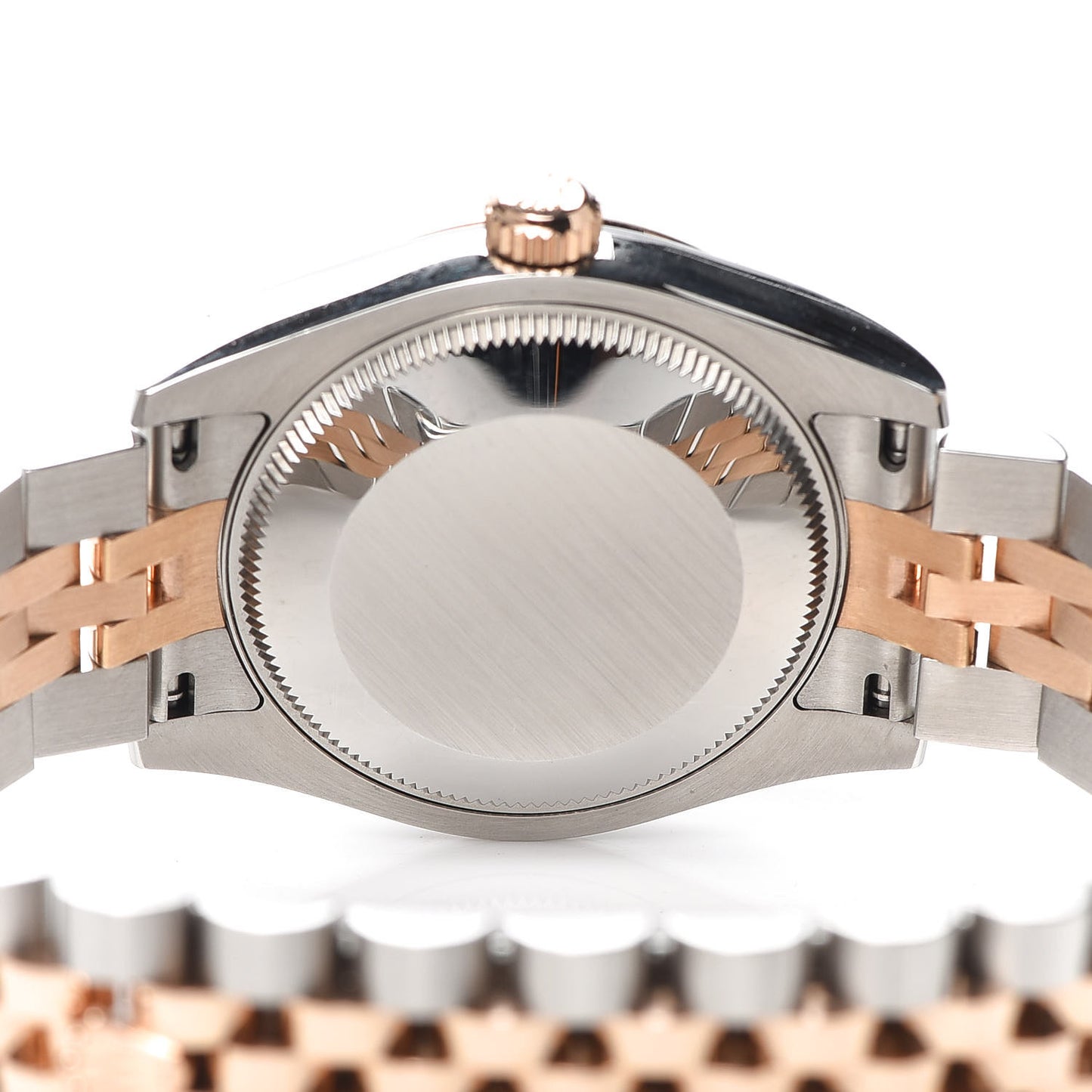 Stainless Steel 18K Everose Gold Diamond 31mm Oyster Perpetual Datejust Watch Aubergine Roman 178271