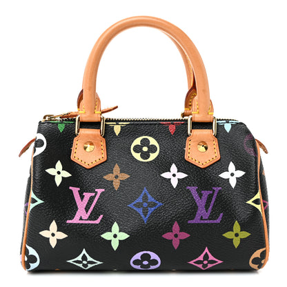 Louis Vuitton Monogram Multicolor Mini Sac HL Speedy Black 1 of 8