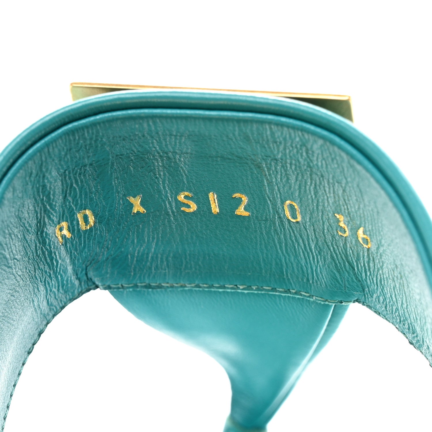 Valentino Garavani Calfskin One Stud Flat Thong Sandals 36 Ultramar 8 of 9