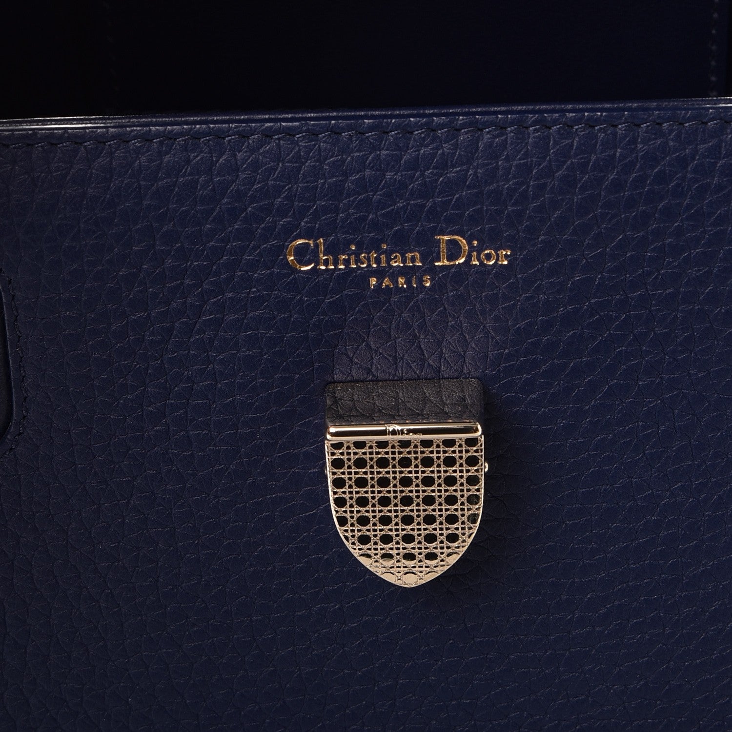 Christian Dior Bullcalf Medium Diorever Flap Navy 6 of 10