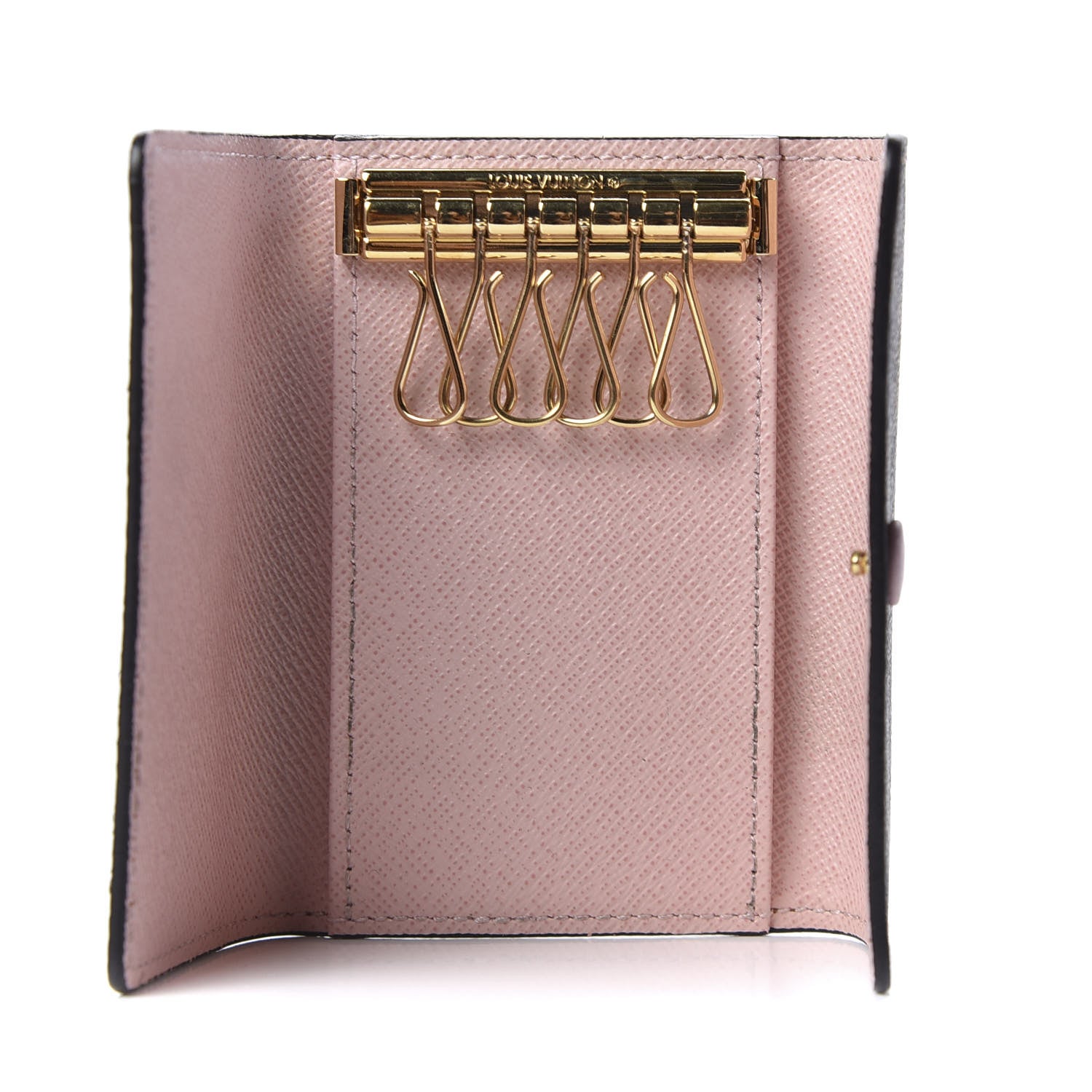 Louis Vuitton Damier Ebene Multicles 6 Key Holder Rose Ballerine 4 of 9